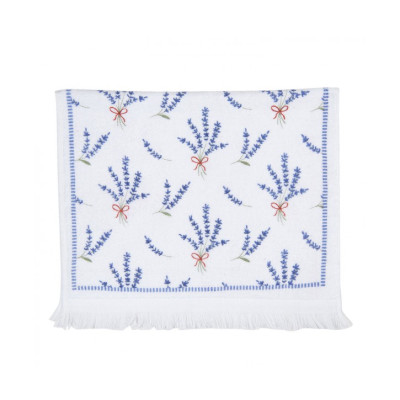 Kuchyňský froté ručník s motivem levandule - 40x66 cm