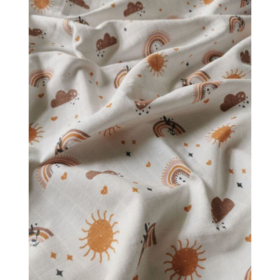 Látková plena s potiskem Duha Bavlna, 70x70 cm