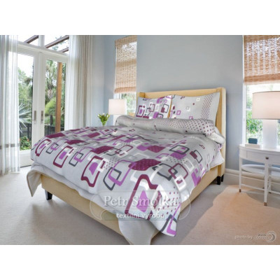 Ložní povlečení bavlna- Adéla šedá 70 x 90, 220 x 200 cm