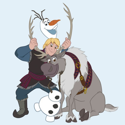 Magický ručníček Ledové Království Swen, 30x30 cm