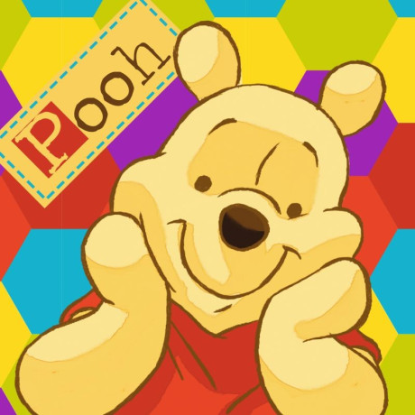 Magický ručníček Medvídek Pů color, 30x30 cm