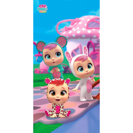 Osuška Cry Babies blue Bavlna - Froté, 70x140 cm