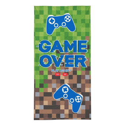 Osuška Game Over Bavlna - Froté, 70x140 cm