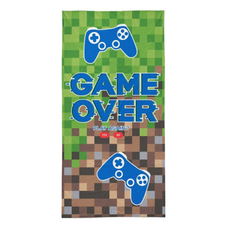 Osuška Game Over Bavlna - Froté, 70x140 cm