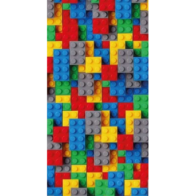 Osuška Kostky color Bavlna - Froté, 70x140 cm