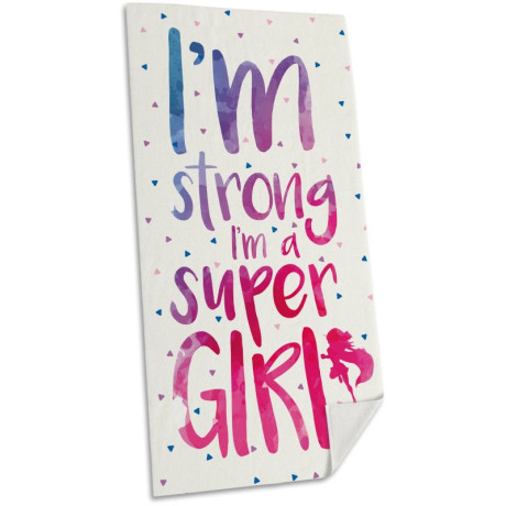 Osuška Micro Super Girl 75x150 cm