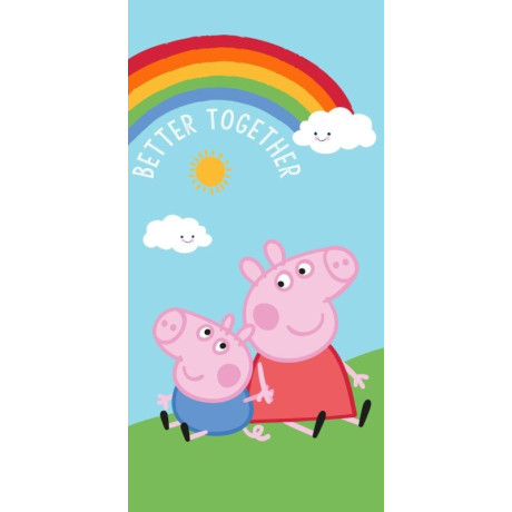 Osuška Peppa Pig PEP Bavlna - Froté, 132 70x140 cm