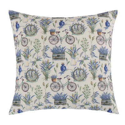 Polštářek DANA - 45x45 cm levandule s kolem