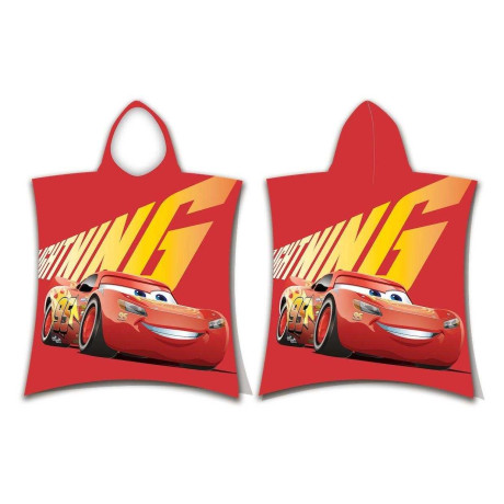 Pončo Cars Mc Queen Bavlna - Froté, 60x120 cm