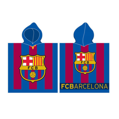 Pončo FC Barcelona 50x115 cm