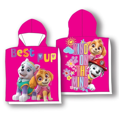 Pončo Paw Patrol Skye Bavlna - Froté, 50x110 cm