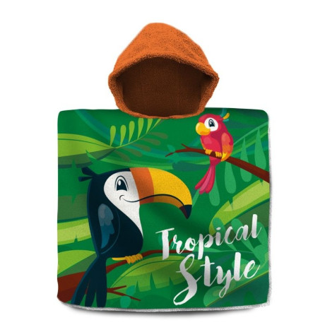 Pončo Tukan Bavlna - Froté, 60x120 cm