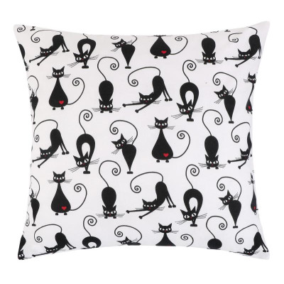 Povláček bavlněný - černá kočka