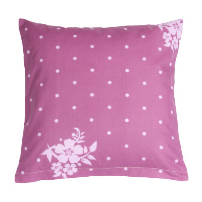 Povláček bavlněný - fialový ornament 40x40 cm