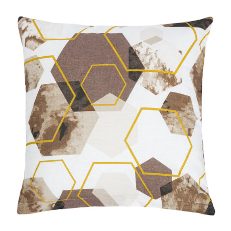 Povláček bavlněný - hnědé plástve 40x40 cm