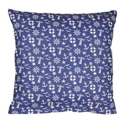 Povláček bavlněný - modrá kotva