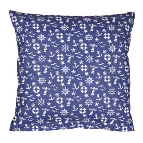 Povláček bavlněný - modrá kotva