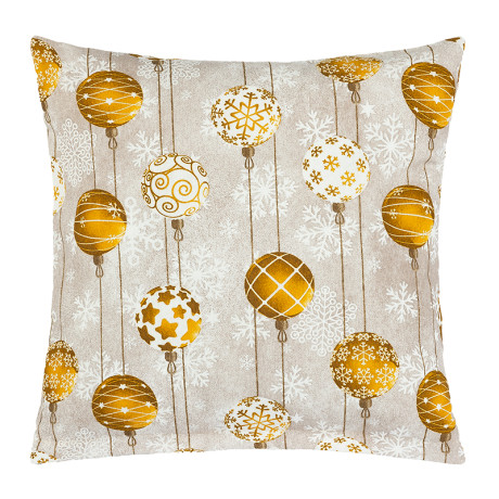 Povláček Vánoce - koule zlaté 40x40 cm
