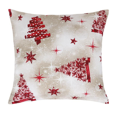 Povláček vánoční - červený stromeček 45x45 cm