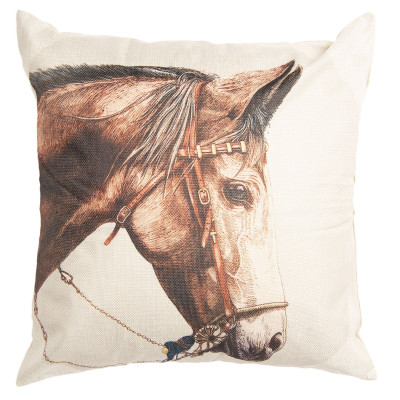 Povlak na polštář s koněm - 43x43 cm