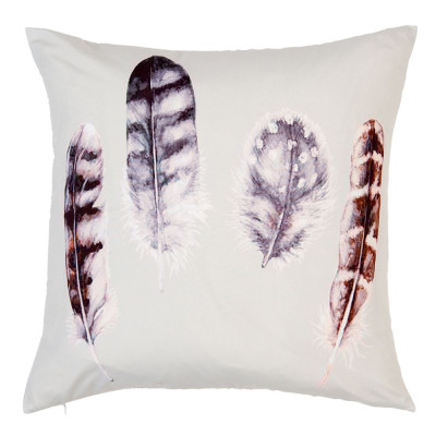 Povlak na polštář s ptačími pery - 45x45 cm