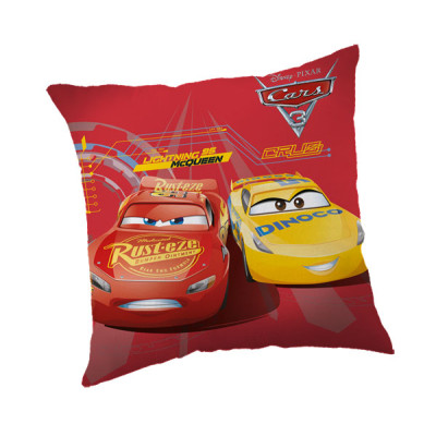 Povlak na polštářek Cars 3 red micro 40x40 cm