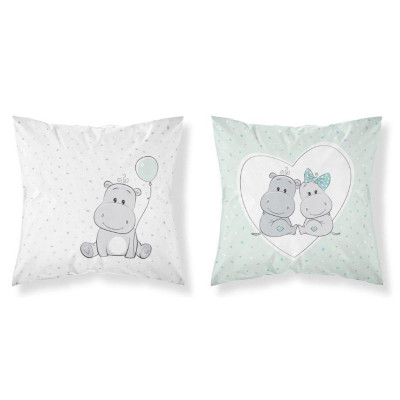 Povlak na polštářek Hrošík zelenkavá Bavlna, 40x40 cm