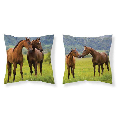 Povlak na polštářek Koně na louce micro Polyester, 40x40 cm