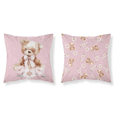 Povlak na polštářek Medvídek mašle 40x40 cm