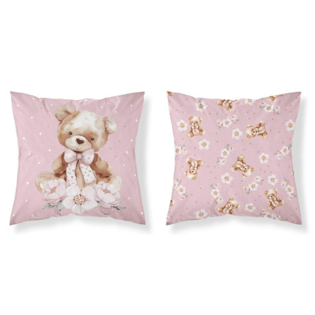 Povlak na polštářek Medvídek mašle 40x40 cm