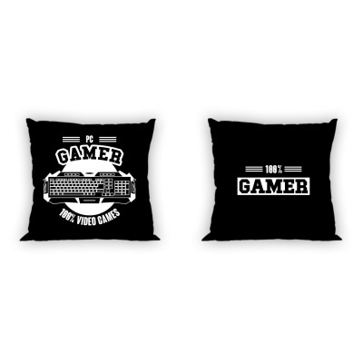 Povlak na polštářek PC Gamer Bavlna, 40x40 cm
