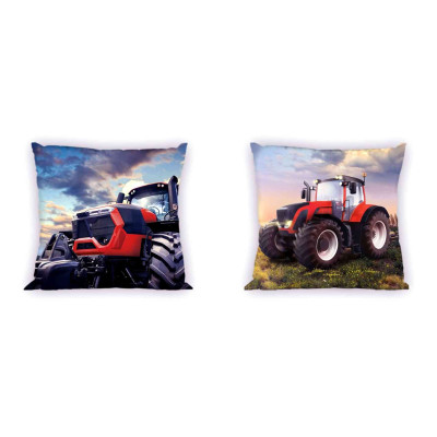 Povlak na polštářek Traktor červený Bavlna, 40x40 cm
