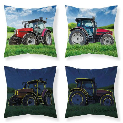 Povlak na polštářek Traktor svítící Bavlna, 40x40 cm