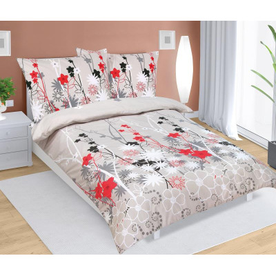 Povlečení bavlněné - kopretiny 140x200, 70x90 cm