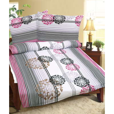 Povlečení bavlněné - květy 140x200, 70x90