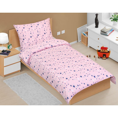 Povlečení bavlněné Junior - hvězdičky 140x200, 70x90 cm