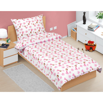 Povlečení bavlněné Junior - Princezna růžová, 140x200, 70x90 cm