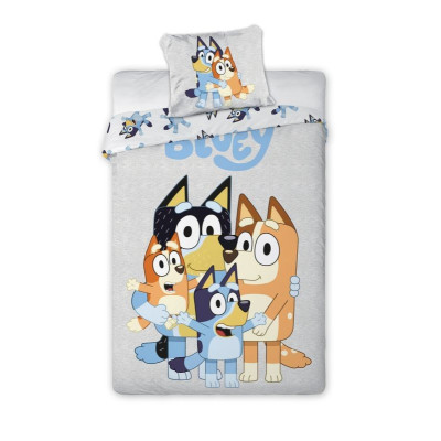Povlečení Bluey šedé 140x200, 70x90 cm