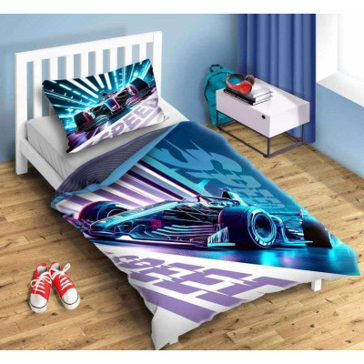 Povlečení Formule Speed 140x200, 70x90 cm