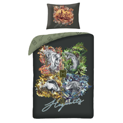 Povlečení Harry Potter Hogwarts Bavlna, 140x200, 70x90 cm