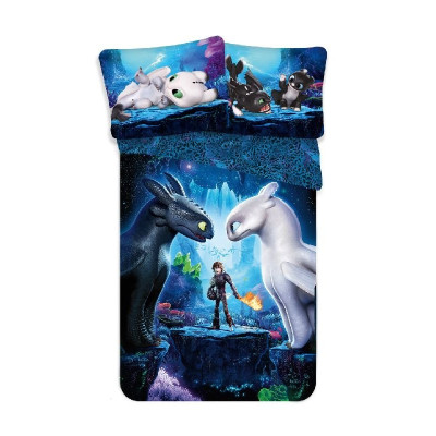 Povlečení Jak vycvičit draka 3 Bavlna, 140x200, 70x90 cm