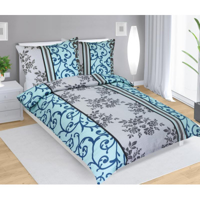 Povlečení krepové - tyrkysový orient 140x200,70x90 cm