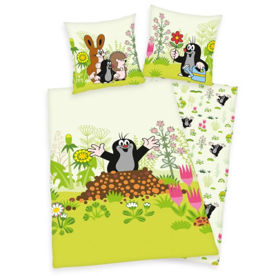 Povlečení Krteček Bavlna, 135x200, 80x80 cm