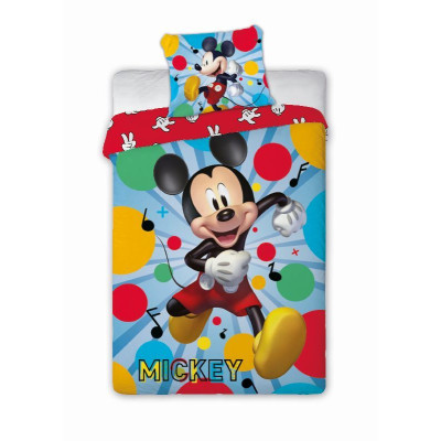 Povlečení Mickey Happy Bavlna, 140x200, 70x90 cm