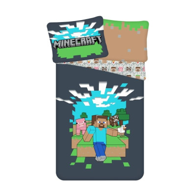 Povlečení Minecraft Adventure Bavlna, 140x200, 70x90 cm