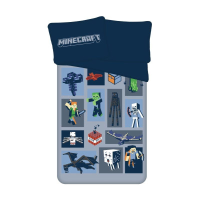 Povlečení Minecraft Emblematic micro Polyester - mikrovlákno, 140x200, 70x90 cm