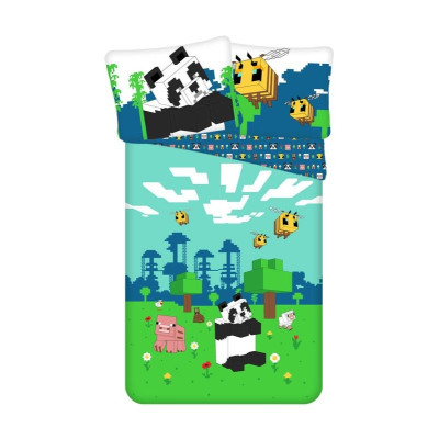 Povlečení Minecraft Explore Overworld Bavlna, 140x200, 70x90 cm