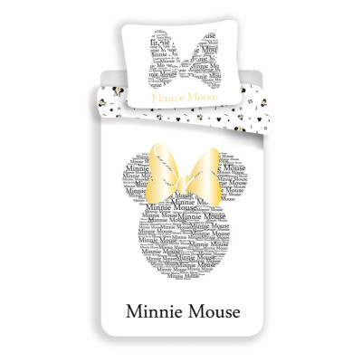 Povlečení Minnie Gold Bavlna, 140x200, 70x90 cm