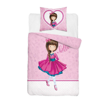 Povlečení Panenka růžová Bavlna, 140x200, 70x80 cm