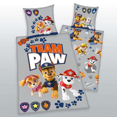 Povlečení Paw Patrol grey Bavlna, 140x200, 70x80 cm